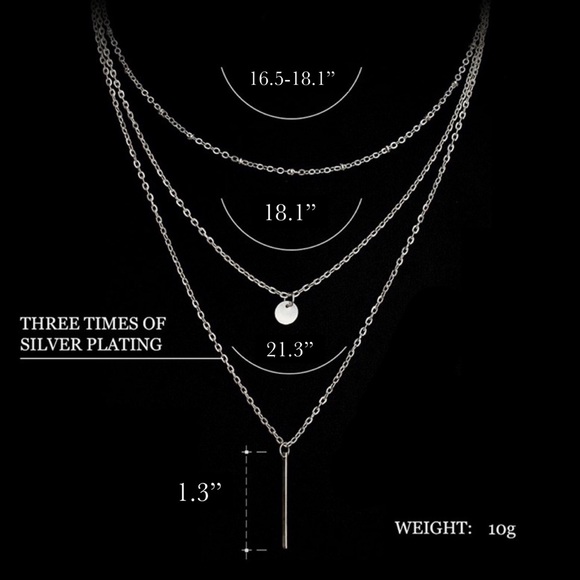 Boho Multilayer Coin and Bar Necklace - Picture 8 of 8